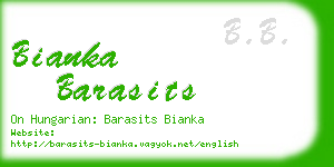 bianka barasits business card